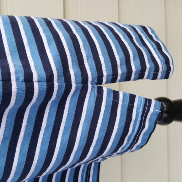 GLEN GATE (USA) Striped Men's Cotton Polo Golf Shirt (XL) - Picture 5 of 8